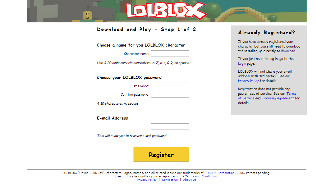 old roblox passwords 2006