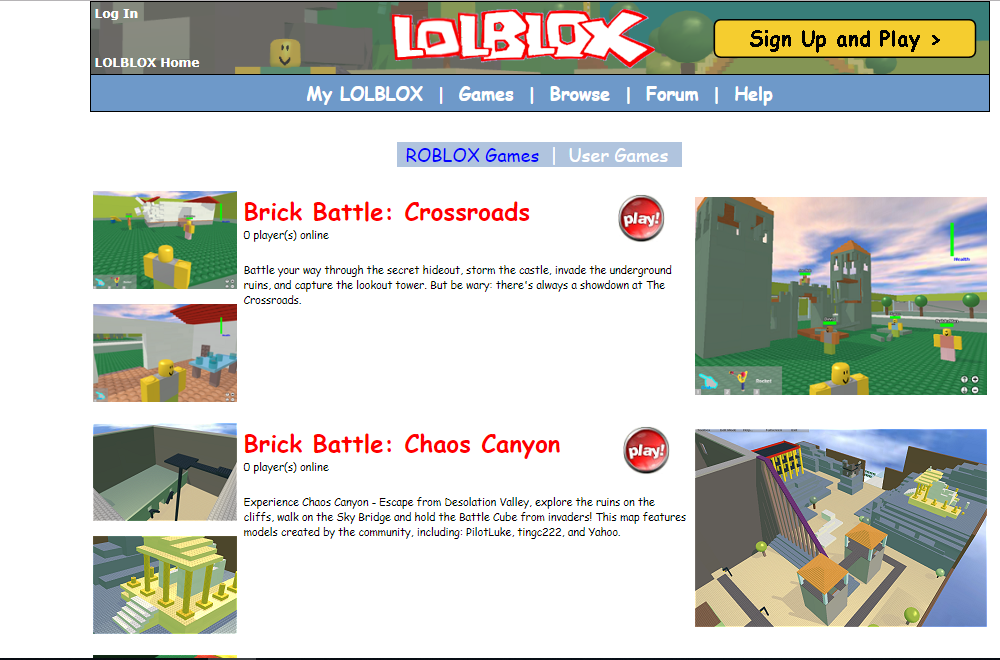 Old Roblox Games 2006